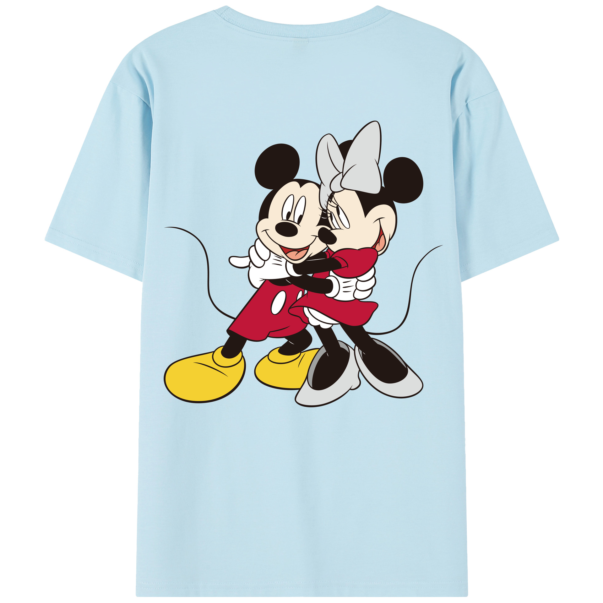 （画像用） ミッキーマウス Mickey Mouse 綿100％半袖Tシャツ（背面プリント）